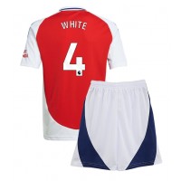 Fotballdrakt Barn Arsenal Ben White #4 Hjemmedraktsett 2024-25 Kortermet (+ Korte bukser)